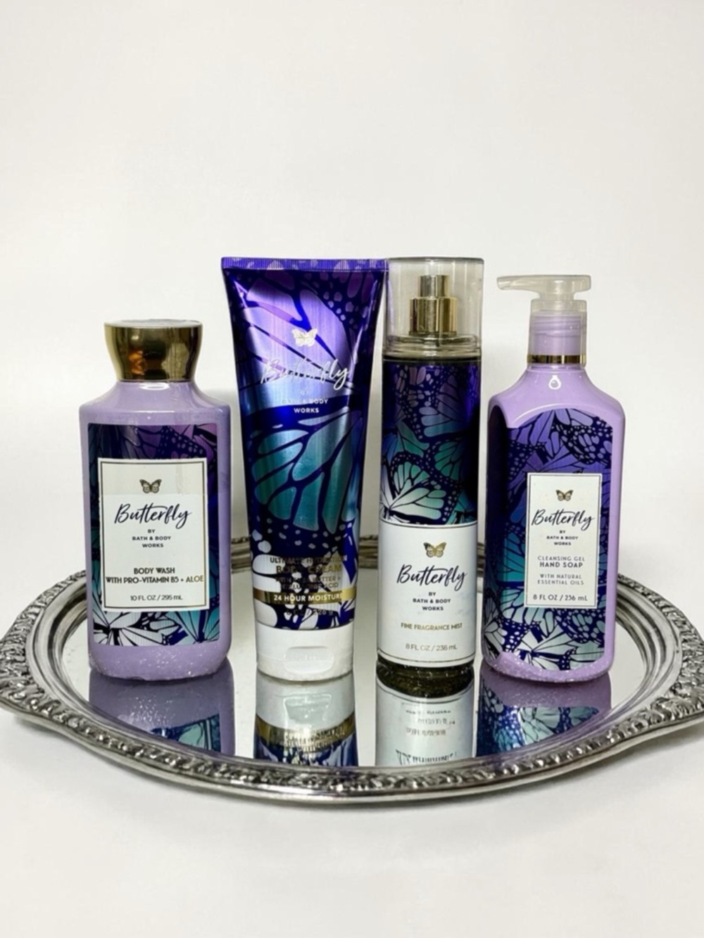 Bath & Body Works Butterfly Body Wash Lotion Hand Soap Gift Set Nwt